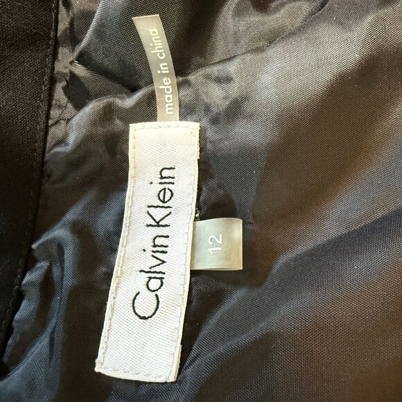 Calvin Klein Black Pencil Skirt Size 12 - Picture 5 of 6